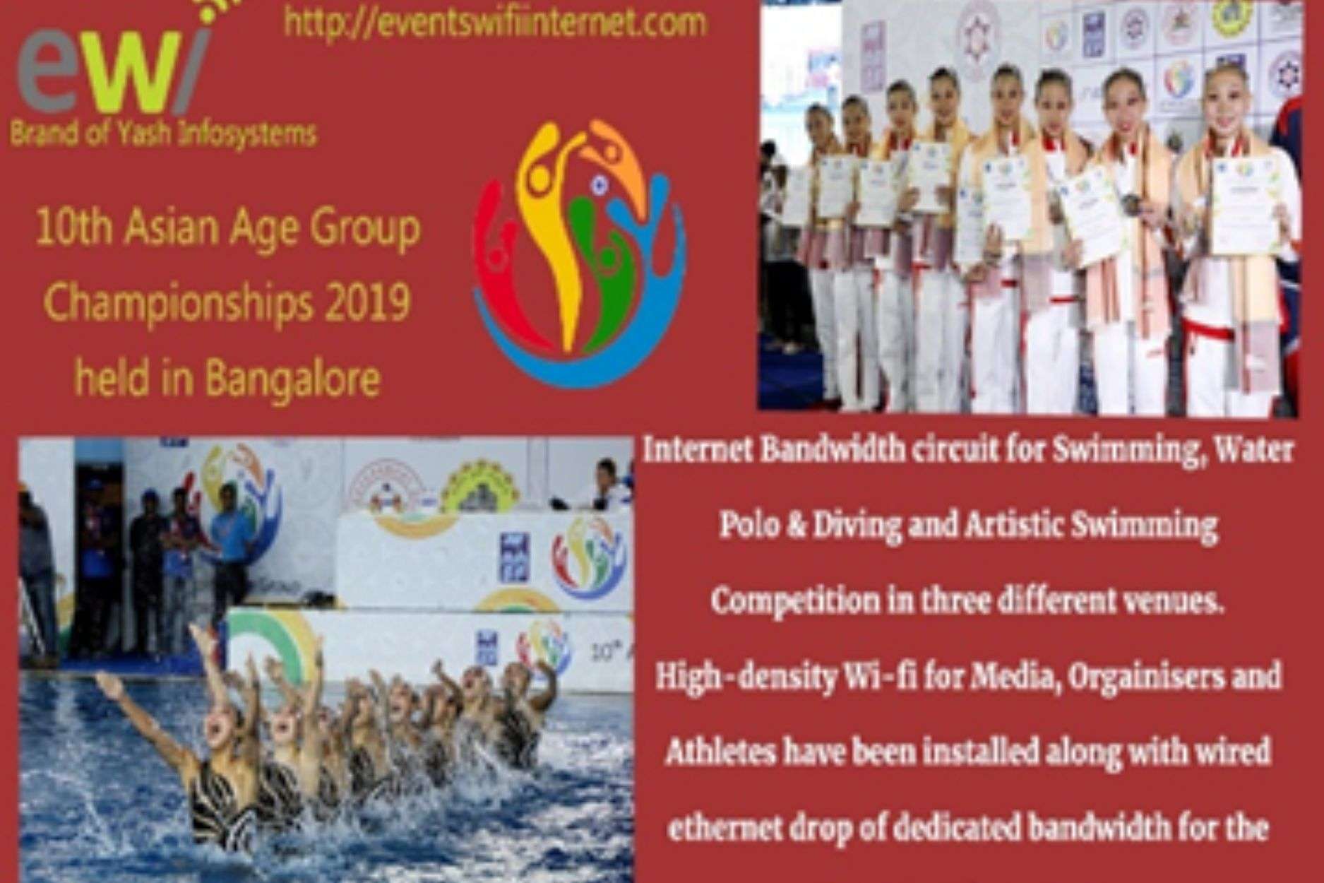 Event Wifi Internet - Portfolio - 10th ASIAN AGE GROUP CHAMIPONSHIP 2019