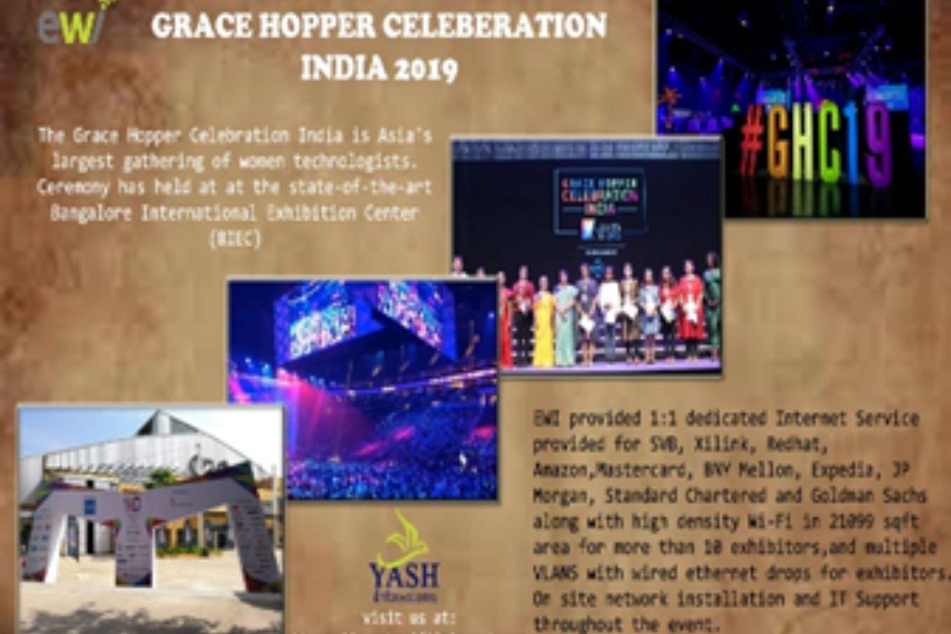 Event Wifi Internet - Portfolio - GRACE HOPPER CELEBRATION 2019