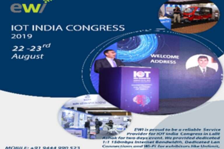 Event Wifi Internet - Portfolio - IOT India Congress - August 2019