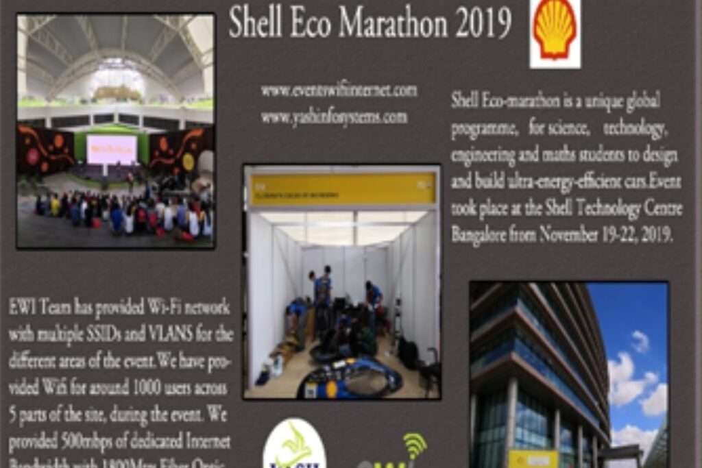 Event Wifi Internet - Portfolio - SHELL ECO-MARATHON 2019