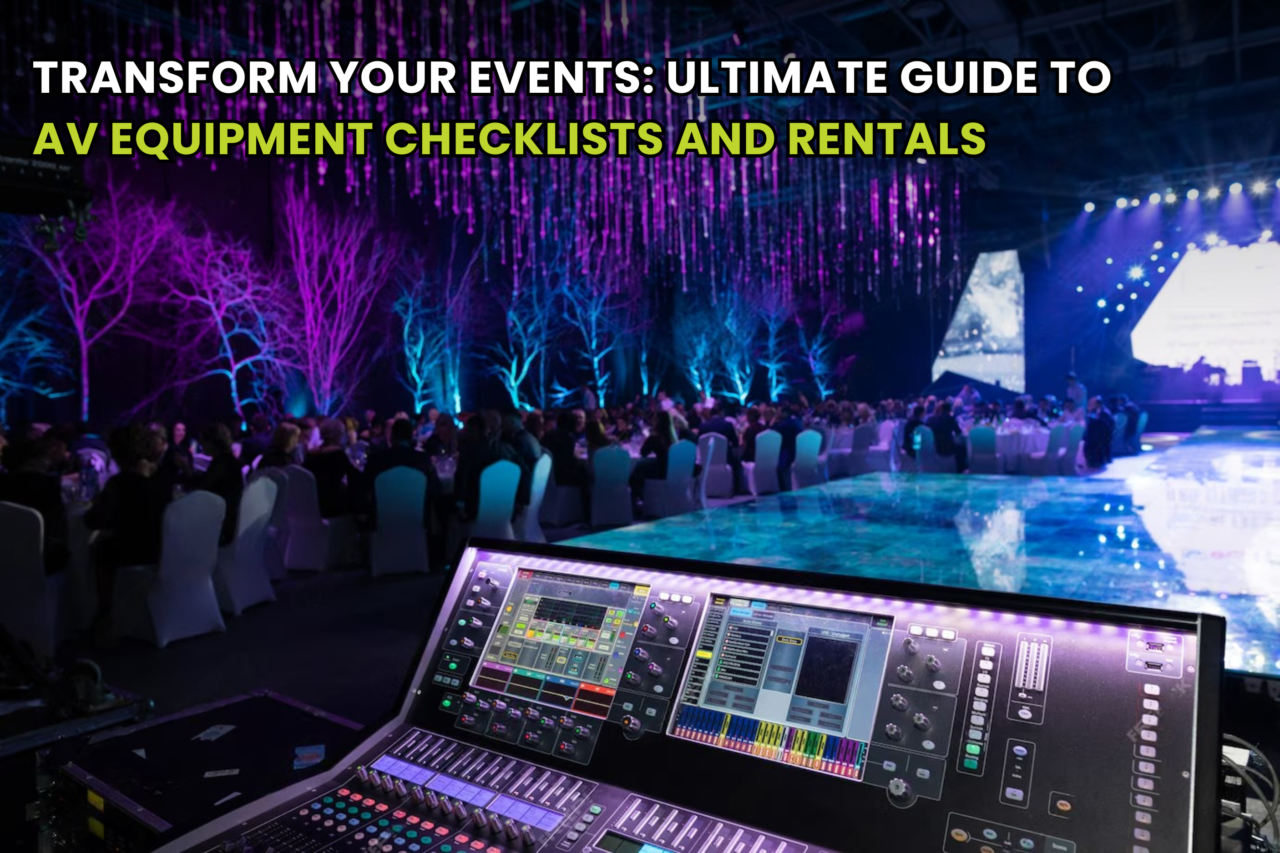AV Equipment Checklist for Events